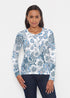 Long Sleeve Crewneck Tee Kalani Blue