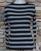 Pima Cotton Boatneck Stripe Sweater