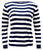 Pima Cotton Boatneck Stripe Sweater