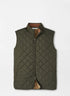 Essex Quilted Vest Dark Olive Green