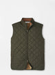 Essex Quilted Vest Dark Olive Green