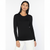 Long Sleeve Crewneck Tee in Black