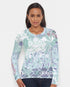 Long Sleeve Crewneck Tee Bali Minty Blue