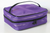 Purple Train Case with Black Piping